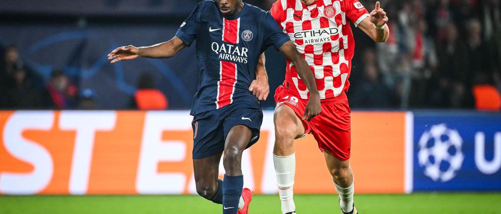Hier war er noch am Ball: der frühere Dortmunder Ousmane Dembélé (l).