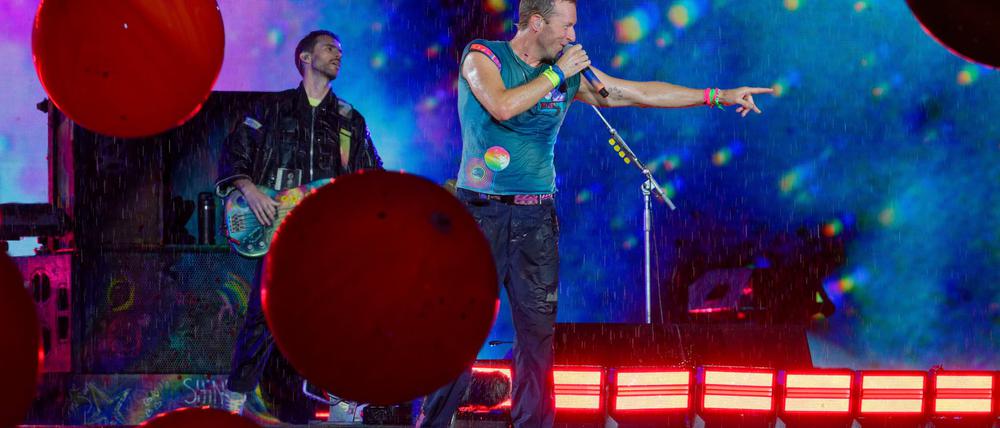 Chris Martin, Sänger der britischen Band Coldplay, bei einem Konzert im Rahmen der „Music of the Spheres Tour 2024“. (Archivfoto)