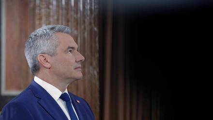 Der amtierende Bundeskanzler von Österreich, Karl Nehammer (ÖVP)