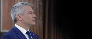 Der amtierende Bundeskanzler von Österreich, Karl Nehammer (ÖVP)