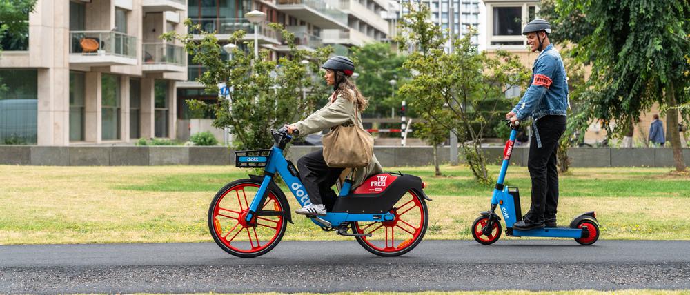 Umbenennung des E-Scooter-Vermieters von "Tier" in "Dott" 