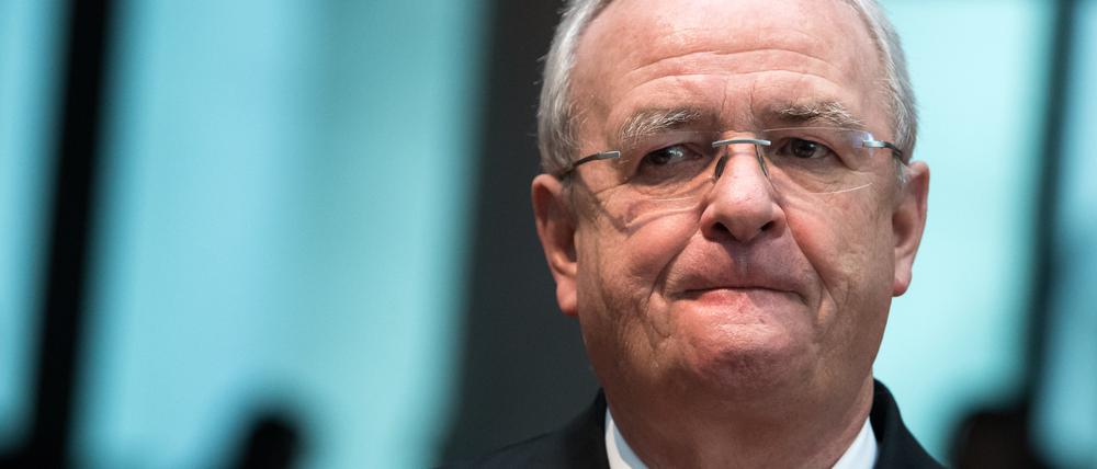 Martin Winterkorn, ehemaliger Vorstandsvorsitzender von Volkswagen, als Zeuge bei der Sitzung des Abgas-Untersuchungsausschusses des Deutschen Bundestages
