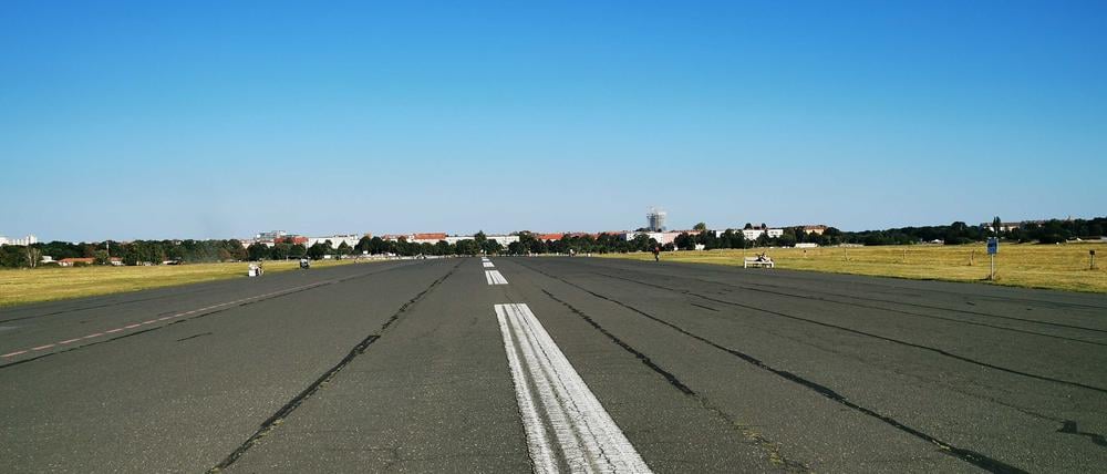 Unendliche Freiheit auf dem Tempelhofer Feld. 
