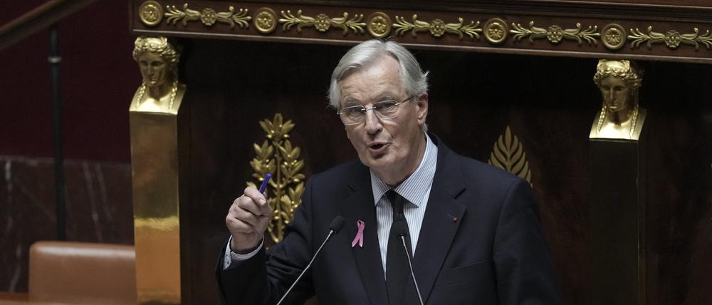 Nach monatelanger Politikkrise in Frankreich legte der neue Premier Barnier heute im Parlament in Paris eine Regierungserklärung ab.