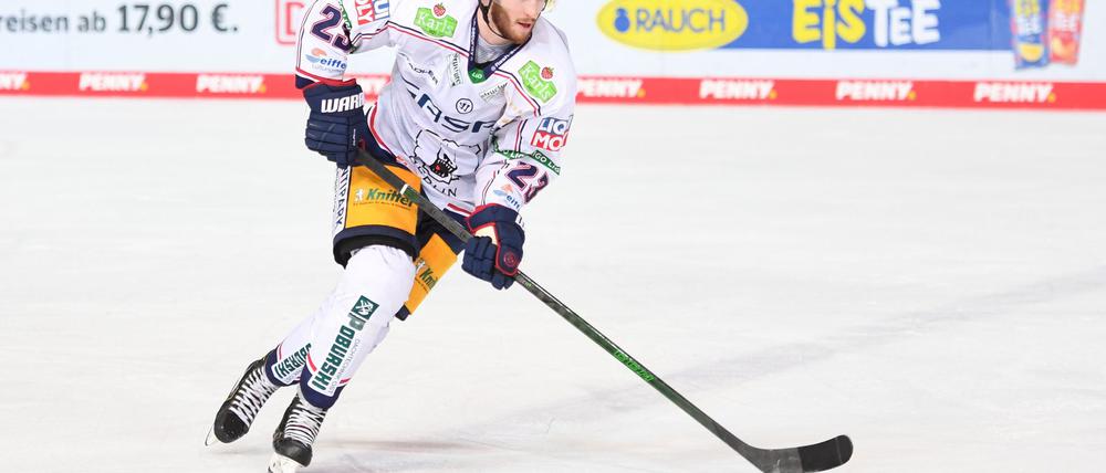 Blaine Byron erzielte beim Sieg der Berliner in Straubing das wichtige 3:2