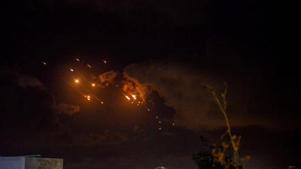 Iranische Raketenangriffe auf Israel.