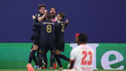 Juventus Turin drehte das Spiel in Leipzig in Unterzahl. 