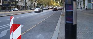 Am Kurfürstendamm hat die Berliner Polizei den zweiten stationären Tempo-Blitzer aufgestellt.