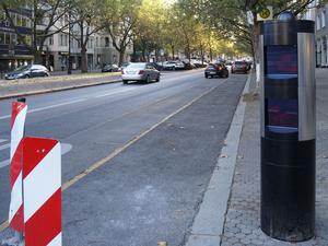 Am Kurfürstendamm hat die Berliner Polizei den zweiten stationären Tempo-Blitzer aufgestellt.