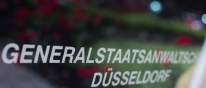 Ein Schild der Generalstaatsanwaltschaft Düsseldorf.