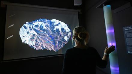 Das neue Nano-Exponat „Glacial Memories“ wurde vom Potsdamer Künstlerkollektiv Xenorama entwickelt.