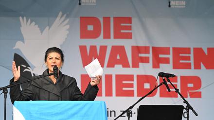 Sahra Wagenknecht, Vorsitzende der Linkspartei Sahra Wagenknecht Bündnis (BSW)