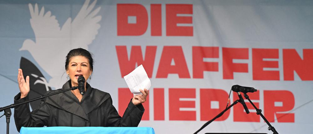 Sahra Wagenknecht, Vorsitzende der Linkspartei Sahra Wagenknecht Bündnis (BSW)
