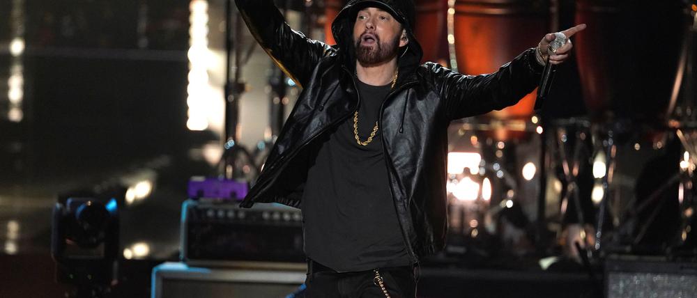 Rapper Eminem verkündet Familien-News in einem Musikvideo. (Archivbild)
