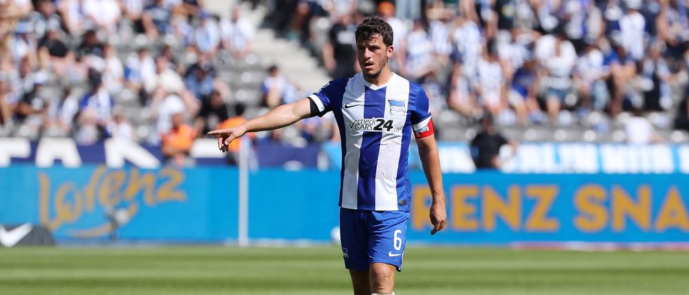 Diego Demme ist im Sommer 2024 von der SSC Neapel zu Hertha BSC gewechselt. Am Sonnabend spielt Hertha bei Schalke 04 (20.30 Uhr/Sky und Sport1).