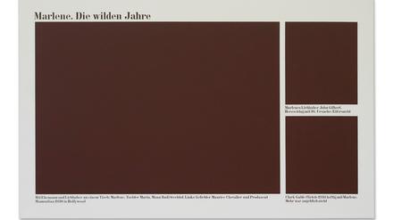 „Marlene. Die wilden Jahre“, lautet der Bildtitel von Endre Tót. Der Betrachter darf sie sich ausmalen (1993).