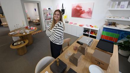Neues Geschäft "Ginterior", Homedecor-Geschäft in der Jägerstraße 30 in Potsdam. Inh. Virginia Meinshausen.