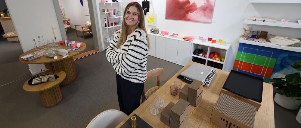 Neues Geschäft "Ginterior", Homedecor-Geschäft in der Jägerstraße 30 in Potsdam. Inh. Virginia Meinshausen.