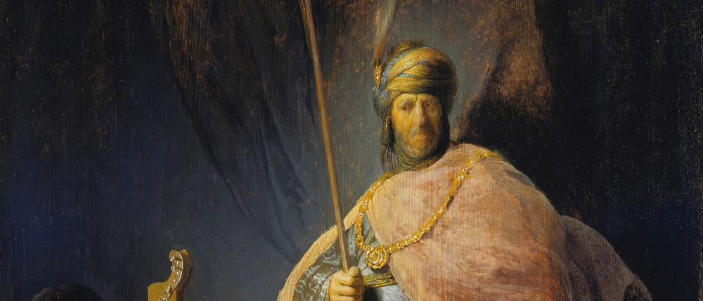 Ein Frühwerk von Rembrandts eigener Hand: „David spielt die Harfe vor Saul“ von 1630/31 aus dem Frankfurter Städel.