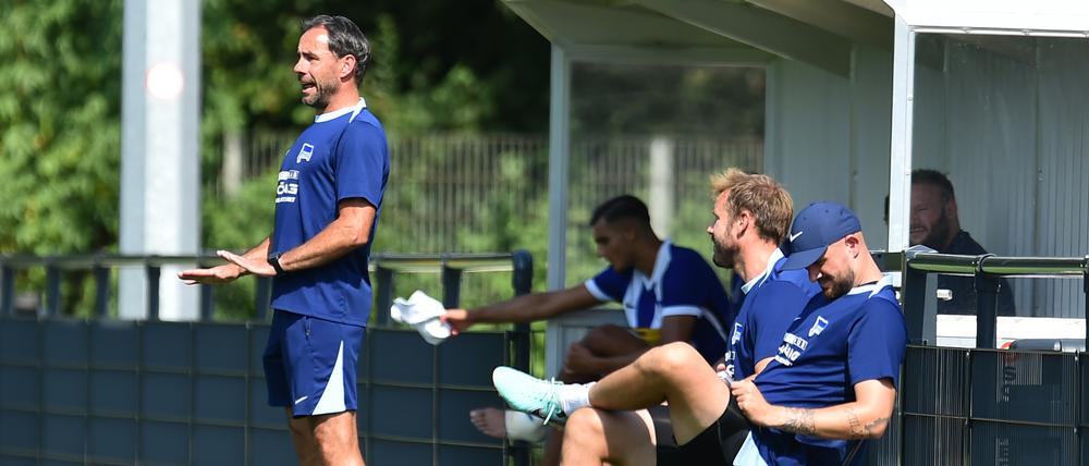 Michael Hartmann, hier im Erstrundenspiel gegen Rot-Weiss Essen, ist mit der U 19 von Hertha BSC bereits in der zweiten Runde des DFB-Pokals ausgeschieden. 