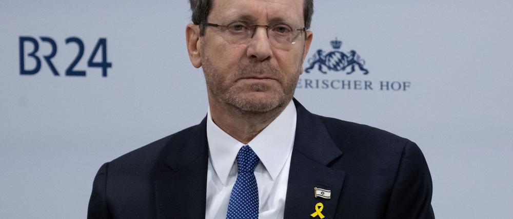 Der Terrorüberfall habe das Sicherheitsgefühl der Menschen in Israel zerstört, sagt Präsident Izchak Herzog. (Archivbild)