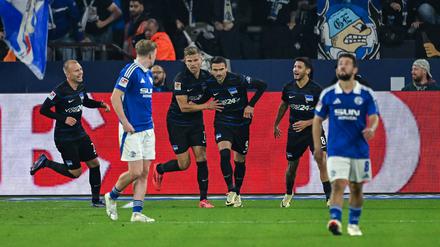 Endlich wieder wichtig. Smail Prevljak (Mitte) kam gegen Schalke erstmals in dieser Saison für Hertha BSC zum Einsatz.