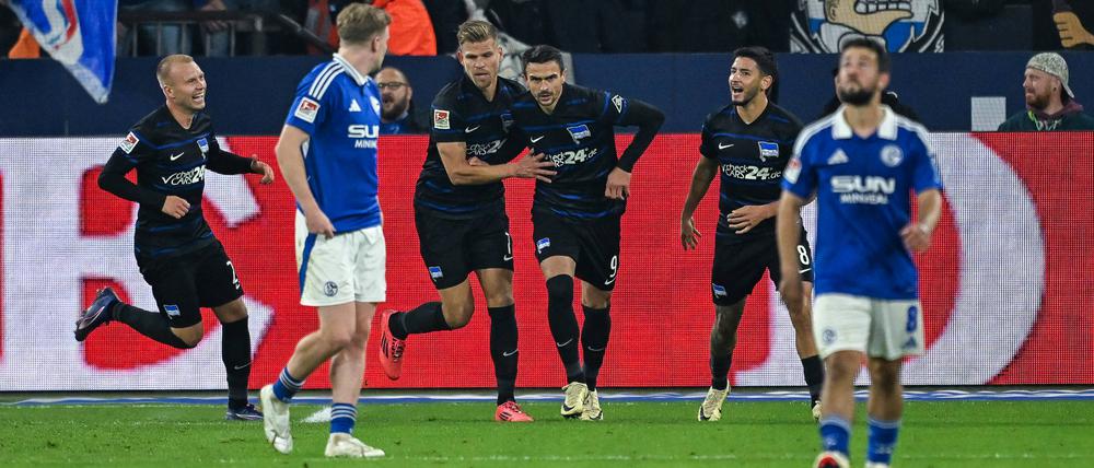 Endlich wieder wichtig. Smail Prevljak (Mitte) kam gegen Schalke erstmals in dieser Saison für Hertha BSC zum Einsatz.