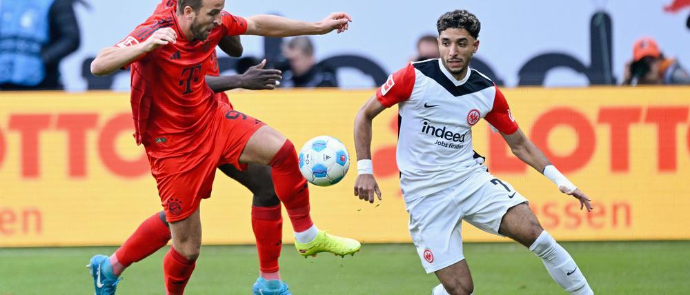 Bayern-Stürmer Kane musste beim 3:3 in Frankfurt angeschlagen ausgewechselt werden.
