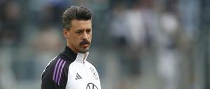 Sandro Wagner, der streitbare Co-Trainer der Deutschen Nationalmannschaft.
