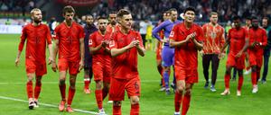 Nur 3:3 in Frankfurt. Das wurmt die Bayern um Joshua Kimmich gewaltig.