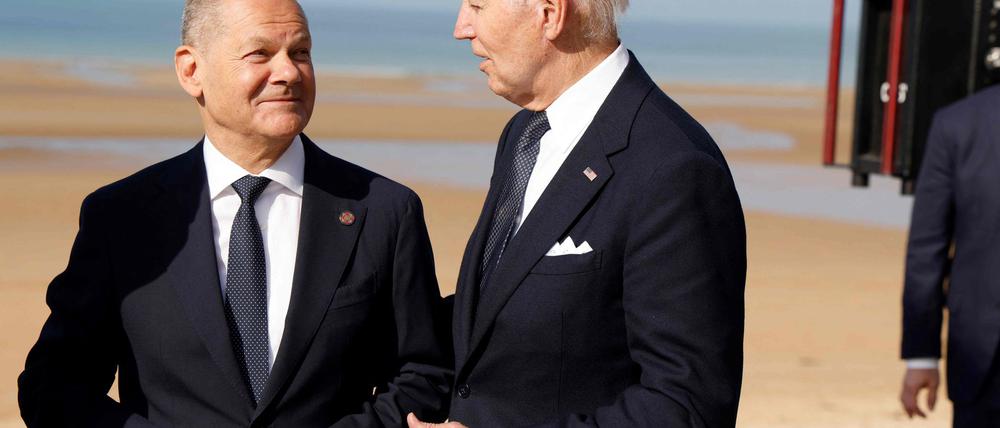 Biden will in Berlin auch Bundeskanzler Scholz treffen. (Archivbild)