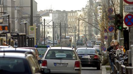 Die Berliner Allee in Weißensee.