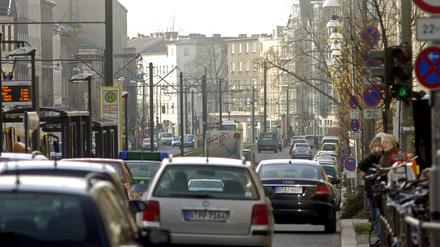Die Berliner Allee in Weißensee.