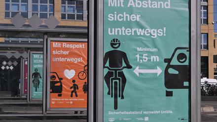Rund 170 Plakate: Verkehrssicherheitskampagne der Landeshauptstadt Potsdam und der Polizei.
