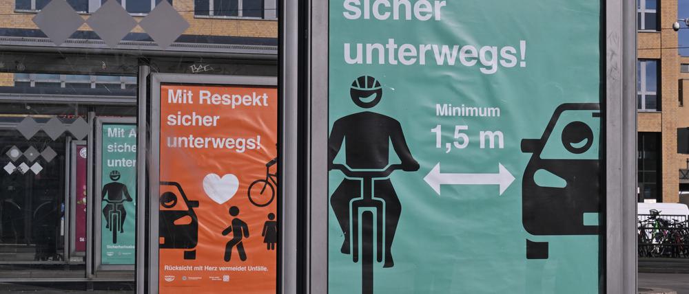 Rund 170 Plakate: Verkehrssicherheitskampagne der Landeshauptstadt Potsdam und der Polizei.