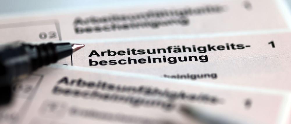 Die Zahl der Krankheitsfälle bei Arbeitnehmern bewegt sich im laufenden Jahr auf Rekordniveau. (Archivbild)