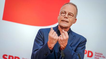 Matthias Miersch wird auf einer Pressekonferenz in der Parteizentrale als neuer SPD-Generalsekretär vorgestellt.  