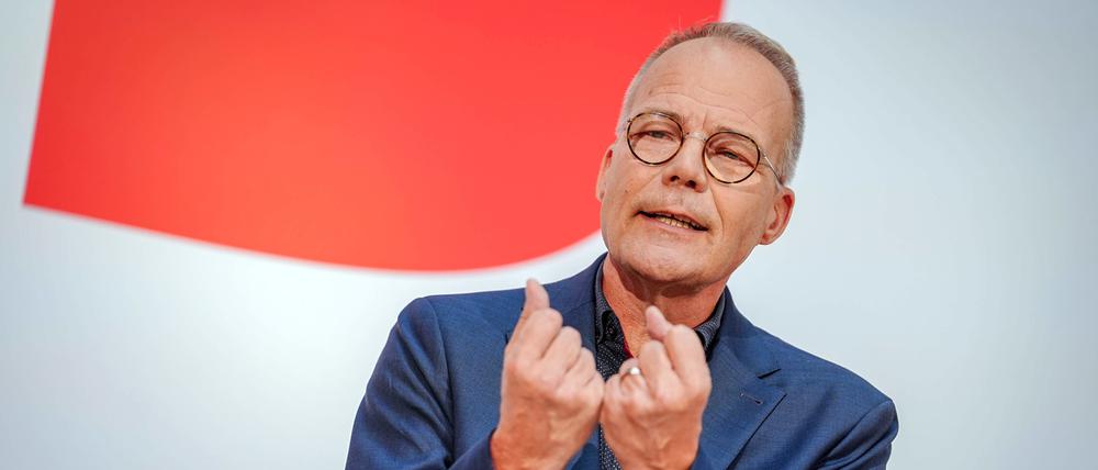 Matthias Miersch wird auf einer Pressekonferenz in der Parteizentrale als neuer SPD-Generalsekretär vorgestellt.  