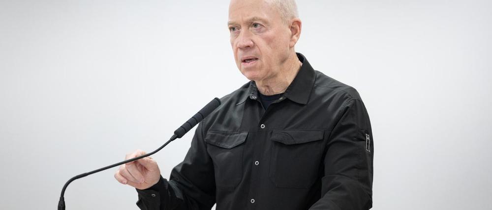 Israels Verteidigungsminister Galant droht dem Iran. (Archivbild)