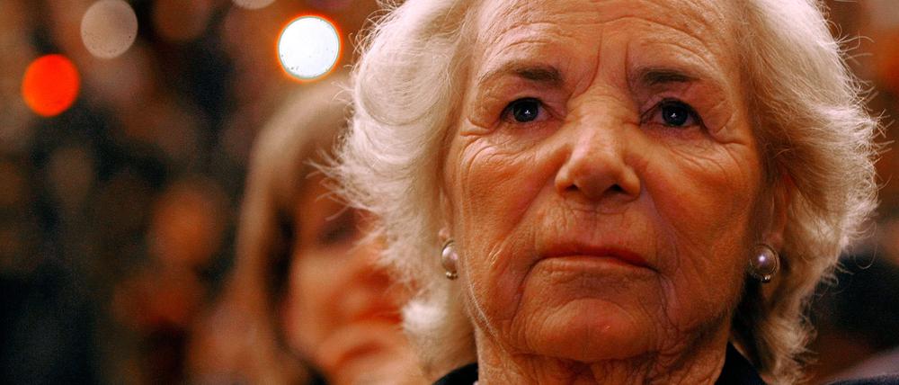 Ethel Kennedy 2009 bei der feierlichen Amtseinführung des Generalstaatsanwalts der Vereinigten Staaten, Eric Holder. 
