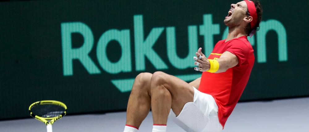 Emotional feierte Rafael Nadal den Davis-Cup-Titel 2019 - es war sein fünfter. 