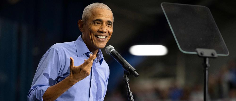 Der frühere US-Präsident Barack Obama hat im politisch hart umkämpften Bundesstaat Pennsylvania Wahlkampf für die demokratische Präsidentschaftskandidatin Kamala Harris gemacht.