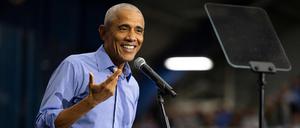 Der frühere US-Präsident Barack Obama hat im politisch hart umkämpften Bundesstaat Pennsylvania Wahlkampf für die demokratische Präsidentschaftskandidatin Kamala Harris gemacht.