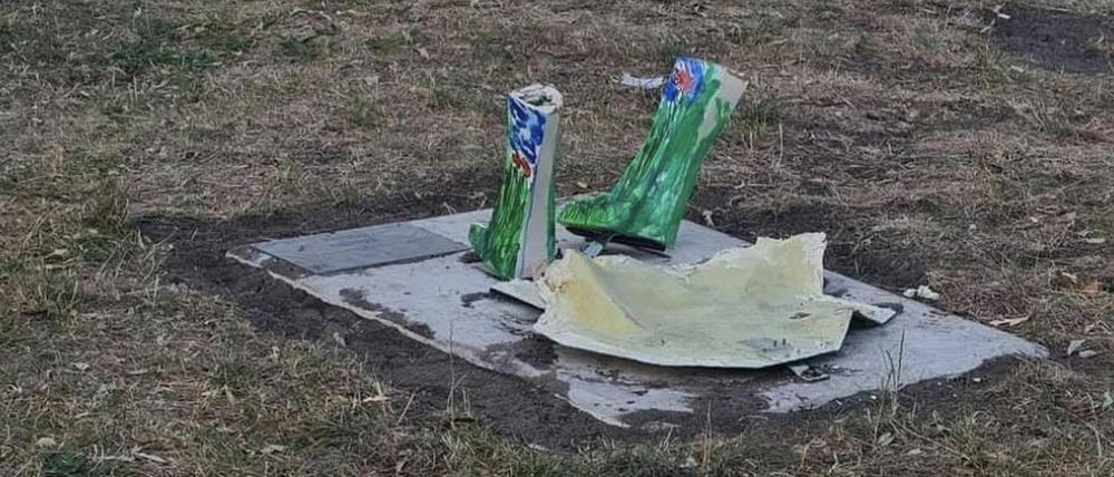 Beschädigt, abgebrochen – die Skulpturen haben sichtlich gelitten.