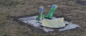 Beschädigt, abgebrochen – die Skulpturen haben sichtlich gelitten. 