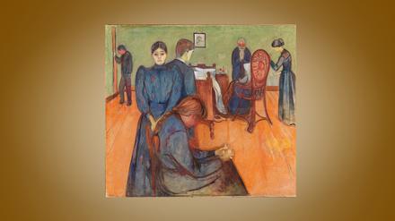 Das Gemälde „Der Tod im Krankenzimmer“ von Edvard Munch (Symbolbild)