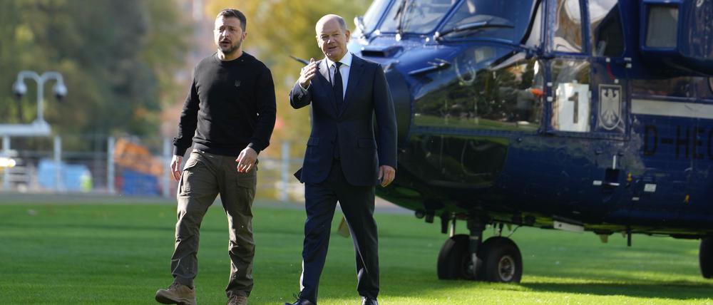 Olaf Scholz (rechts) und Wolodymyr Selenskyj haben sich dreimal innerhalb von fünf Wochen getroffen.