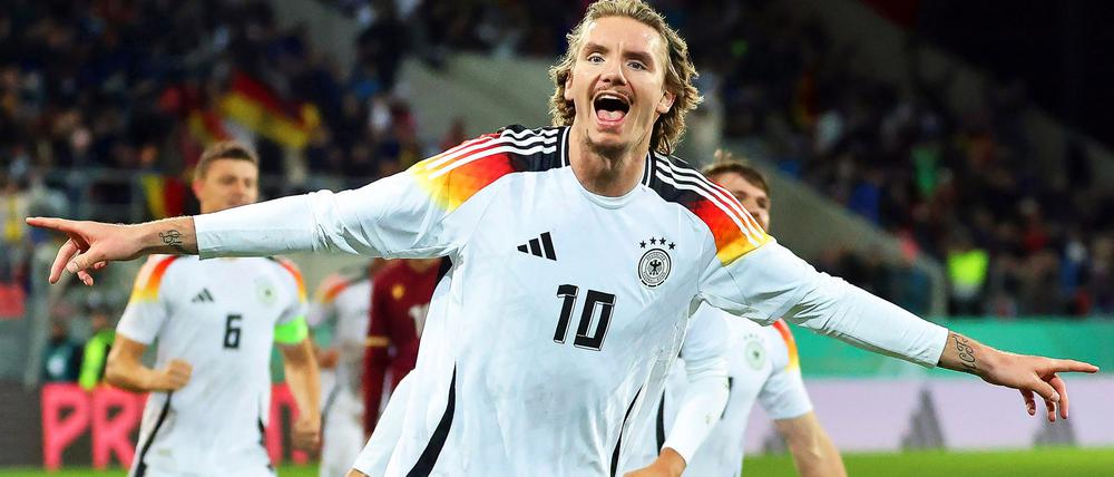 Matchwinner Nick Woltemade beim Sieg der U21 gegen Bulgarien.