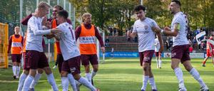 Eine Runde weiter! Der BFC Dynamo setzte sich problemlos bei Lichtenberg 47 durch und steht im Achtelfinale des Pokals. 