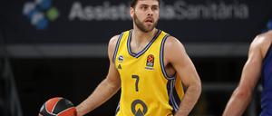 Albas Point Guard William McDowell-White (Foto aus Spiel in Barcelona) kam in Crailsheim nur auf drei Punkte. 